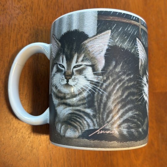 Vintage 1998 LANG AND WISE Cat mug by Lowell Herrero - Picture 3 of 6